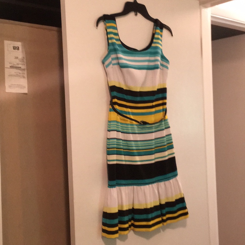Dress Barn Summer Striped Sleeveless Dress